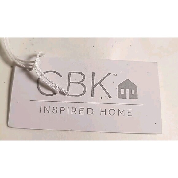 NWT  CBK Metal Christmas Tree Ornament 2 sided Farmhouse Green & Black Plaid - Picture 4 of 4